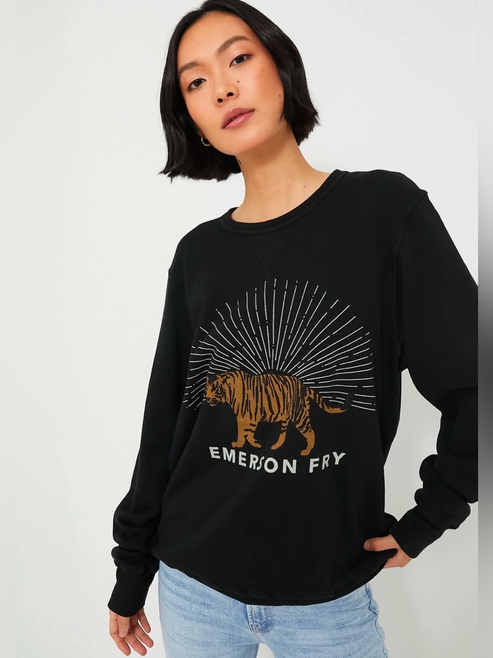 EMERSON FRY Black Tiger Sweatshirt Black Tuckernuck S